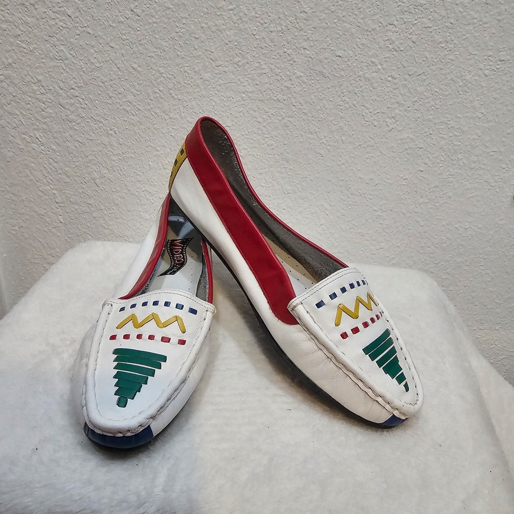Vintage‎ Video by LJ Simone Women's Leather Shoes With geometric designs